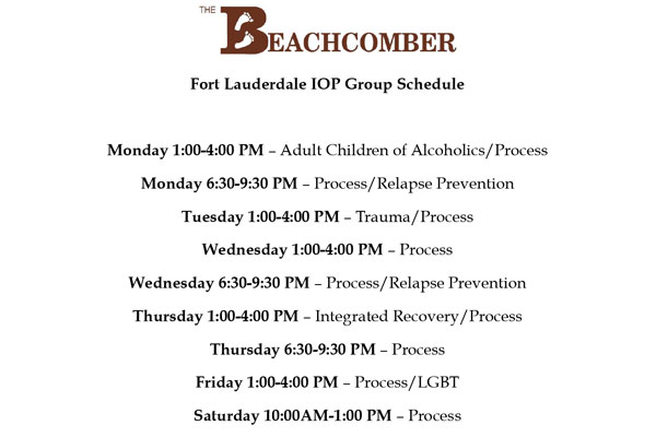 IOP Schedule